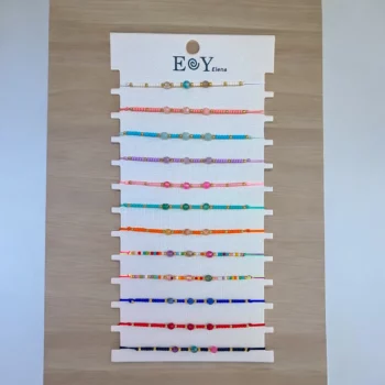 Mélange de 12 (0,50€ unité) : Bracelets en Cordes et Perles