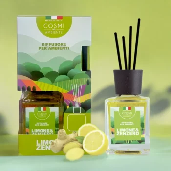 Parfum d'ambiance Mikado MADE IN ITALY : CITRON & GINGEMBRE - Cosmi