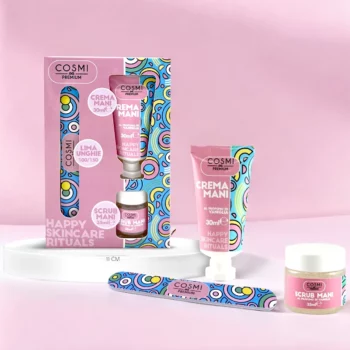 Kit 3 pièces de Manucure Parfum VANILLE - LIME, CREME MAINS, GOMMAGE – Cosmi Premium