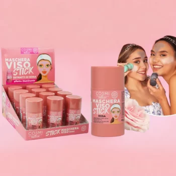 Lot de 12 (1,95€ pièce) : Masque Visage en Stick à la ROSE – Cosmi Premium – Image 2