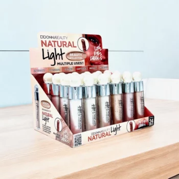 Présentoir de 24 (1,31€ pièce) : Enlumineur Liquide "3 en 1" NATURAL LIGHT- D'Donna – Image 4