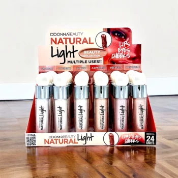 Présentoir de 24 (1,31€ pièce) : Enlumineur Liquide "3 en 1" NATURAL LIGHT- D'Donna