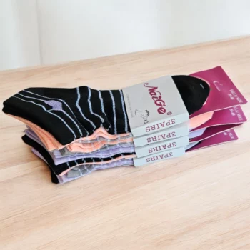 Lot de 12 Paires (0,33€ Pièce) : Chaussettes Courtes à Motifs Pour femme – Image 2