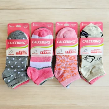 Lot de 12 Paires (0,33€ Pièce) : Chaussettes Courtes à Motifs Pour femme