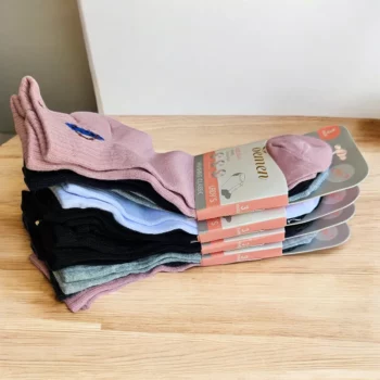 Lot de 12 Paires (0,33€ Pièce) : Chaussettes Mi-Hautes à Motifs Pour femme – Image 2