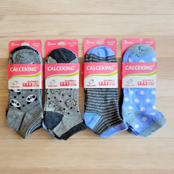 Lot de 12 Paires (0,33€ Pièce) : Chaussettes Courtes à Motifs Pour femme