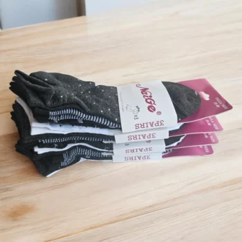 Lot de 12 Paires (0,33€ Pièce) : Chaussettes Courtes à Motifs Pour femme – Image 2