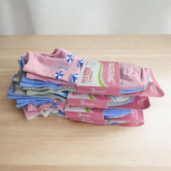 Lot de 12 Paires (0,33€ Pièce) : Chaussettes Courtes à Motifs Pour femme – Image 2