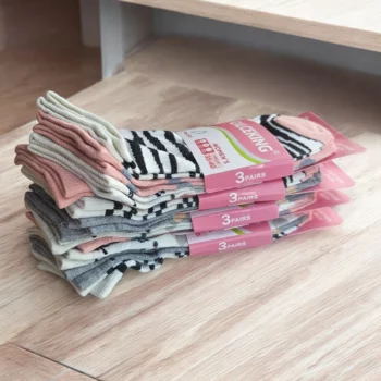 Lot de 12 Paires (0,33€ Pièce) : Chaussettes Courtes à Motifs Pour femme – Image 2