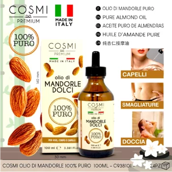 Huile D'Amande Douce 100% Pure – Fabriqué En Italie - Cosmi – Image 2