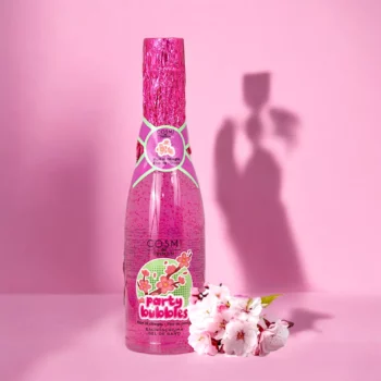 Lot de 6 (soit 2,22€ pièce) : Gel Mousse de Bain Champagne Parfum FLEUR DE CERISIER - Cosmi Premium