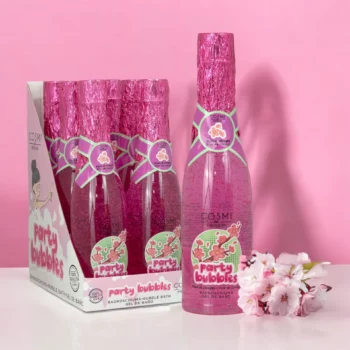 Lot de 6 (soit 2,22€ pièce) : Gel Mousse de Bain Champagne Parfum FLEUR DE CERISIER - Cosmi Premium – Image 2