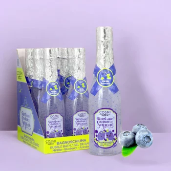 Lot de 6 (soit 1,50€ pièce) : Gel Mousse de Bain Champagne Parfum MIRTILLE - Cosmi Premium – Image 2