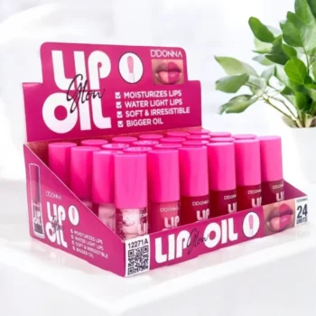 Présentoir de 24 (soit 0,75€ l'unité) Huiles à Lèvres "Lip Glow" - D'Donna – Image 2