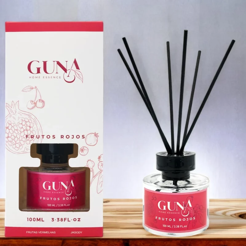 Lot de 6 (soit 3,38€ pièce) : Mikado Essential 100ml FRUITS ROUGES - Guna