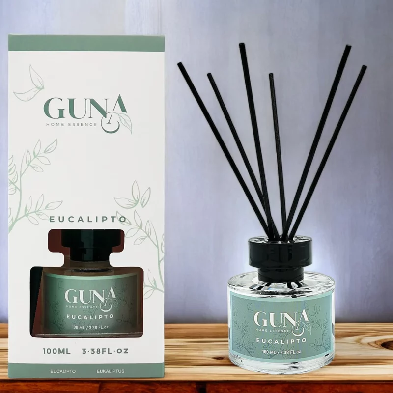 Lot de 6 (soit 3,38€ pièce) : Mikado Essential 100ml EUCALIPTUS - Guna
