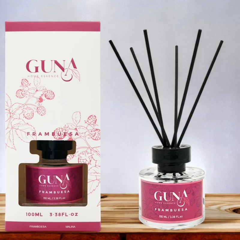 Lot de 6 (soit 3,38€ pièce) : Mikado Essential 100ml FRAMBOISE - Guna