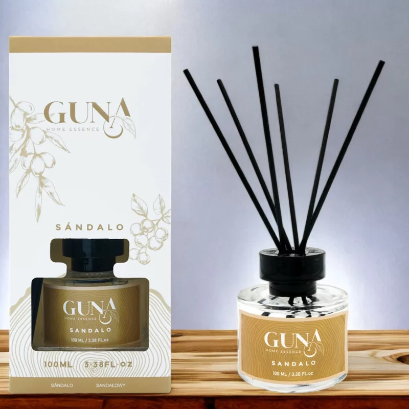 Lot de 6 (soit 3,38€ pièce) : Mikado Essential 100ml SANTAL - Guna