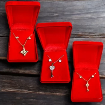 Lot de 3 Coffrets (3€ unité) : Collier et Boucles d'oreilles - Collection CLÉS