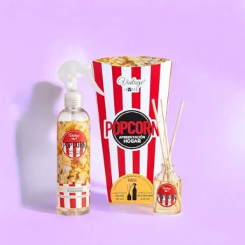 Lot de 6 (Soit 5,80€ pièce) : Set Parfum Popcorn Spray 245ml + Mikado 50ml – Image 2