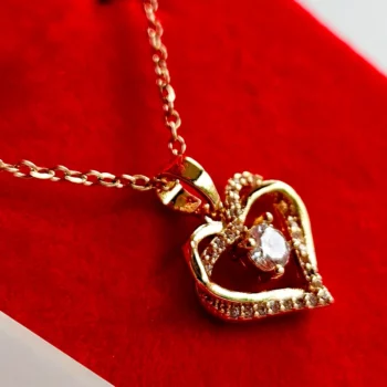 Lot de 3 Coffrets (3€ unité) : Collier et Boucles d'oreilles - Collection COEUR STRASS – Image 2