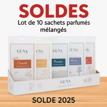 Lot de 10 (0,75€ Pièce) : Sachets Parfumés pour Armoire – Guna – Parfums assortis