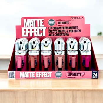 Présentoir de 24 (soit 1,19€ l'unité) Rouge à Lèvres liquide CREAM MATTE EFFECT - D'Donna
