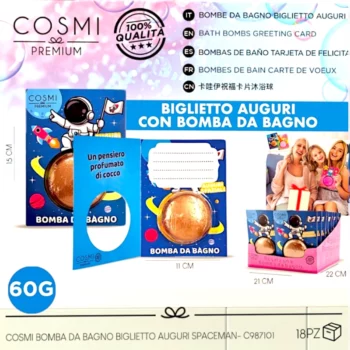 Carte Cadeau De Noel - Boules de Bain 60grs Astronaute – Cosmi Premium – Image 3