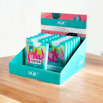 Précommande : Présentoir de 12 Eaux de toilette Pockets Oh Savage - AQC Fragrance
