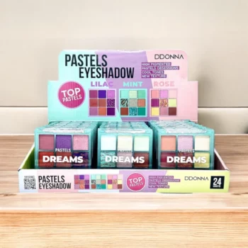 Pack de 24 (soit 1.42€ l'unité) : Palette fard a paupières " Eyeshadow Pastels" - D'Donna – Image 2