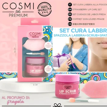 SET DE SOINS POUR LES LÈVRES A LA FRAISE – Cosmi Premium – Image 2