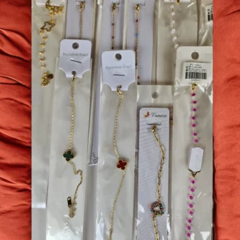 Lot de 27 (1€ unité) : Bracelet Doré Et Argenté En Acier Inoxydable- Photo conforme – Image 3