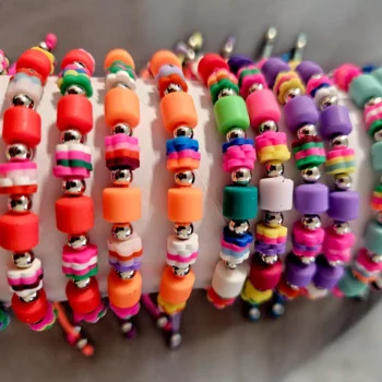 Présentoir de 24 (soit 0,40€ unité) : Bracelets "Perles" – Image 2