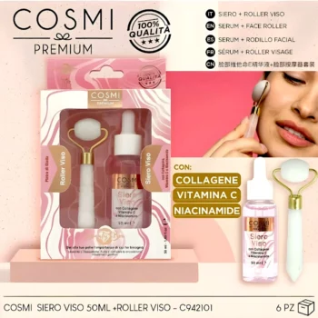 Kit 2 Pièces – Sérum Visage Avec Jade Roller – Cosmi Premium – Image 2