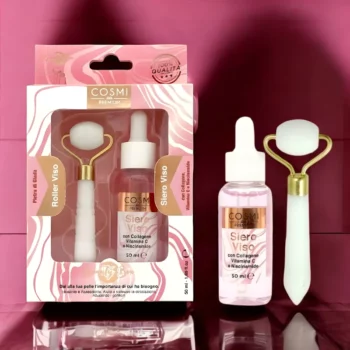 Kit 2 Pièces – Sérum Visage Avec Jade Roller – Cosmi Premium