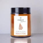 Carton de 8 (2,95€ pièce) : Bougie Ambre et Cèdre 125gr – Ambar