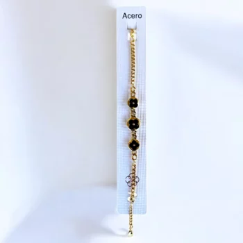 Lot de 10 (1,95€ unité) : Bracelet Doré & Trèfle - Acier Inoxydable – Image 4