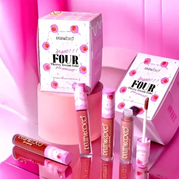 Présentoir de 6 (soit 4,50€ le coffret de 4) Gloss à Lèvres FOUR CHERRY CREAM CAKE - Kevin & Coco – Image 3