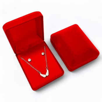 Coffrets Collier et Boucles d'oreilles - Ailes Argentées & Strass – Image 2