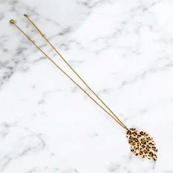 Lot de 12 (1,95€ pièce) : Mélange De Colliers à Chaîne Fine avec Pendentif – Motif Léopard – Image 2