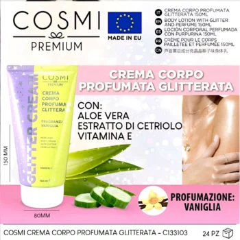 Crème Corporelle Pailletée Vanille – Cosmi Premium – Image 2