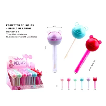 Présentoir de 24 (soit 1,55€ l'unité) Brillant & Baume à Lèvres WHOA! - Easy Paris Cosmetics – Image 3
