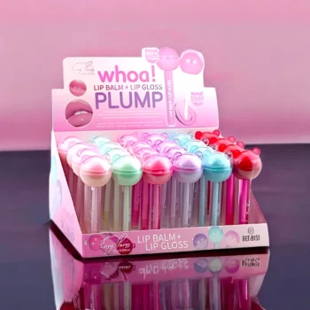 Présentoir de 24 (soit 1,55€ l'unité) Brillant & Baume à Lèvres WHOA! - Easy Paris Cosmetics – Image 2