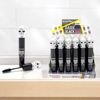 Présentoir de 24 (soit 0,78€ unité) : Mascaras waterproof Dark Black - Leticia Well