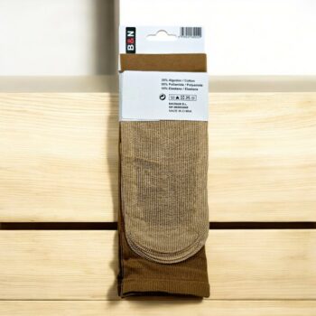 Lot de 12 Paires (0,42€ Pièce) : Mi-Bas Couleur Beige Dessous antidérapants - 6 X 2 – Image 2