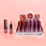 Présentoir de 24 (soit 1,24€ l'unité) : Rouges à Lèvres FIX Waterproof - Leticia Well