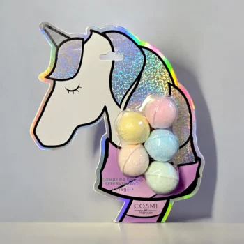 Set Cadeau 5 Boules de Bain Licorne – Cosmi Premium