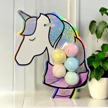 Set Cadeau 5 Boules de Bain Licorne – Cosmi Premium – Image 3
