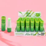 Présentoir de 24 (0,93€ pièce) : Baumes à Lèvres à l'Aloe Vera - Leticia Well