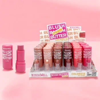 Présentoir de 24 (1,30€ pièce) : Blush Cream Butter - Léticia Well